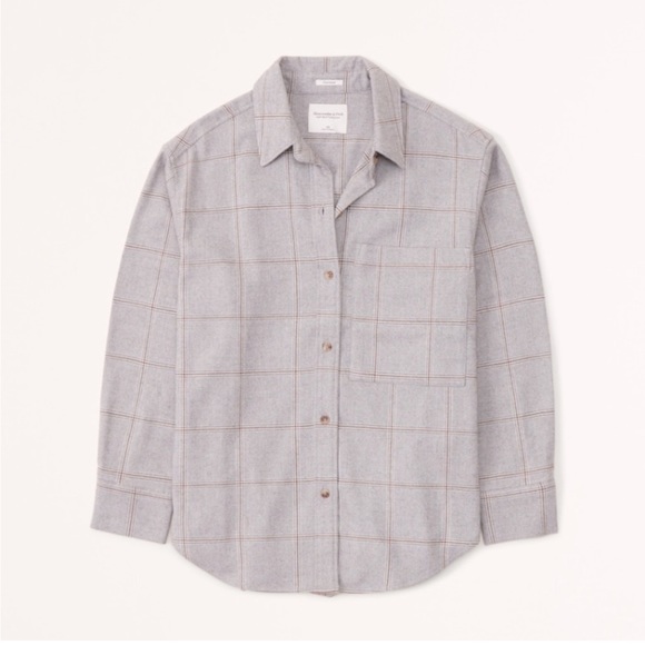 Abercrombie & Fitch Tops - Abercrombie and Fitch - Flannel Button Down (oversized fit)